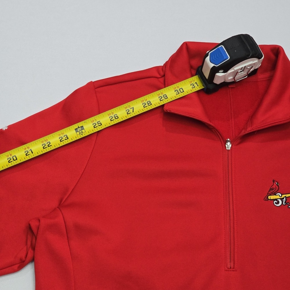 Nike Golf St Louis Cardinals Red Therma-FIT Quarter Zip Pullover Mens XL - Picture 13 of 16